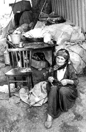 Azerbaijani refugee woman