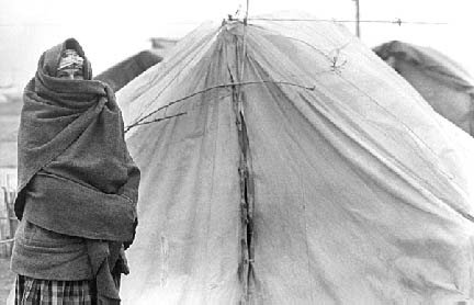 Azerbaijani refugee woman