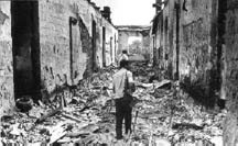 Destroyed Azerbaijani home in Karabakh