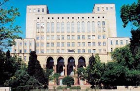 Academy of Sciences building in Baku