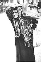 Azerbaijani refugee woman from Karabakh