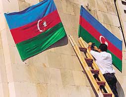 Azerbaijan Flag