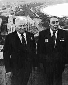 Chernenko and Brezhnev in Baku