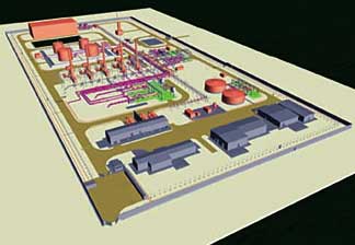 BTC Photo - Computer generated image of one of the BTC pumping stations