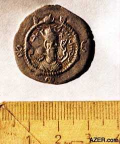 A coin from the 4th century, featuring Sasanian King Kavad I was found in the excavation of the Kish church.