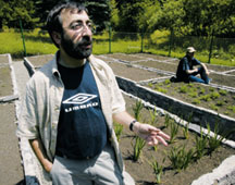 David Kikodze, director of the rare plant conservation project at the botanical garden at Bakuriani, Georgia.