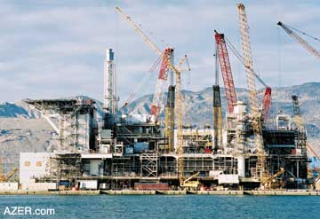 Central Azeri topsides, one of the main projects that is currently  being fabricated by MCCI for AIOC's Azeri Development.