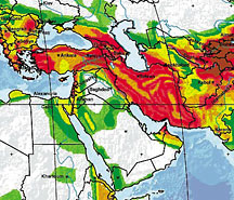 Azerbaijan Seismic Hazard Map