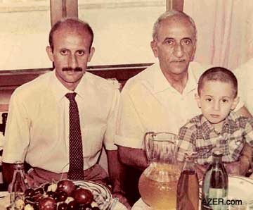 Azer with his son and grandson (1980s). Photo: Family of Azer Alasgarov.