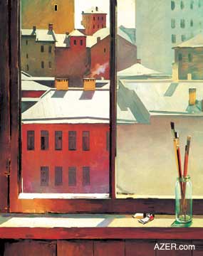 "Morning in Moscow", 1959. Photo: Art by Tahir Salahov