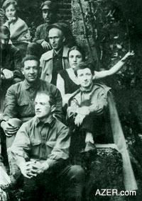 The only photo that the Salahov Family has of their father Teymur (second row, left) except for one with his brothers. He was arrested and executed shortly afterwards because of a quarrel with the top Communist leader in Azerbaijan Mir Jafar Baghirov. His wife Sona raised the five children on her own. To her crerdit, they all became professionals in their field. Photo: Courtesy of Salahov family.