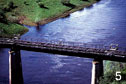 One of the bridges built with prison labor which was never used as Stalin died before its completion (1953)