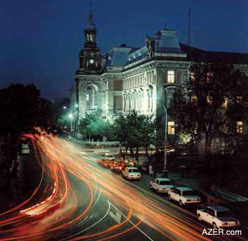 Baksovet (City Hall) was constructed between 1900-1904 and designed by the Polish architect Joseph V. Goslavski (1865-1904), who died of tuberculosis at the age of 39 as he was finishing this building. 