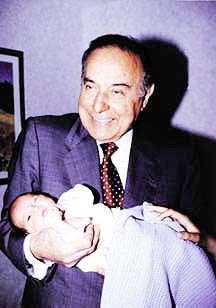 Aliyev with first grandson