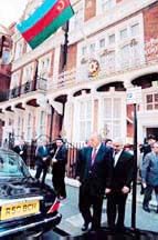 President of Azerbaijan Heydar Aliyev in UK