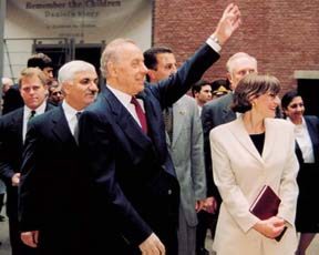 Aliyev at Holocaust Museum