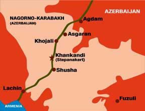 Map of Karabakh