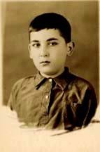 Aghabey Sultanov as a boy