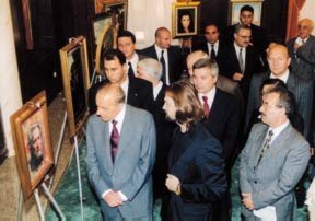 Heydar Aliyev, President of Azerbaijan, in LUKOIL's new office