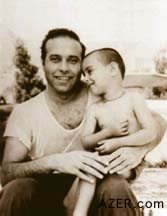 Heydar Aliyev with his son, Ilham