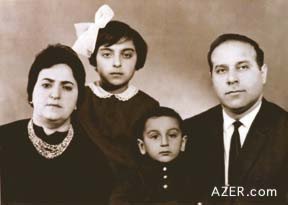 Heydar Aliyev's with his family.  